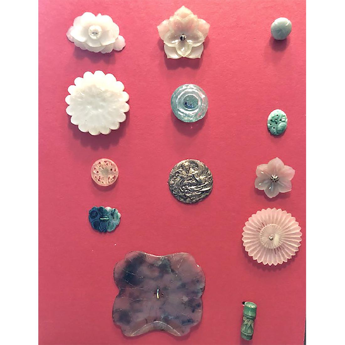 13 S/M/L MOSTLY JADE BUTTONS (1 of 2)