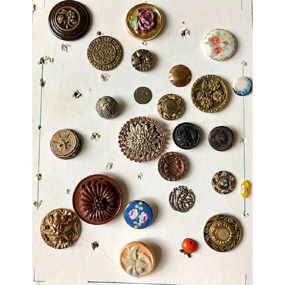25 S/M/L FLOWER & PLANT LIFE BUTTONS (1 of 4)