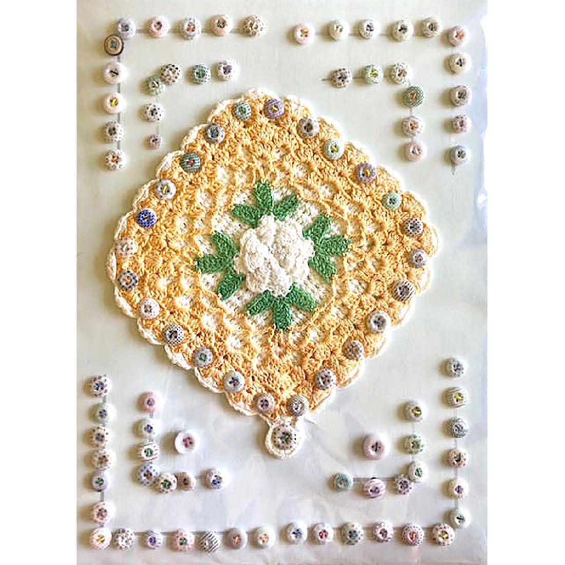 3 CARDS OF ASSORTED CHINA BUTTONS INCL CALICOS (1 of 3)