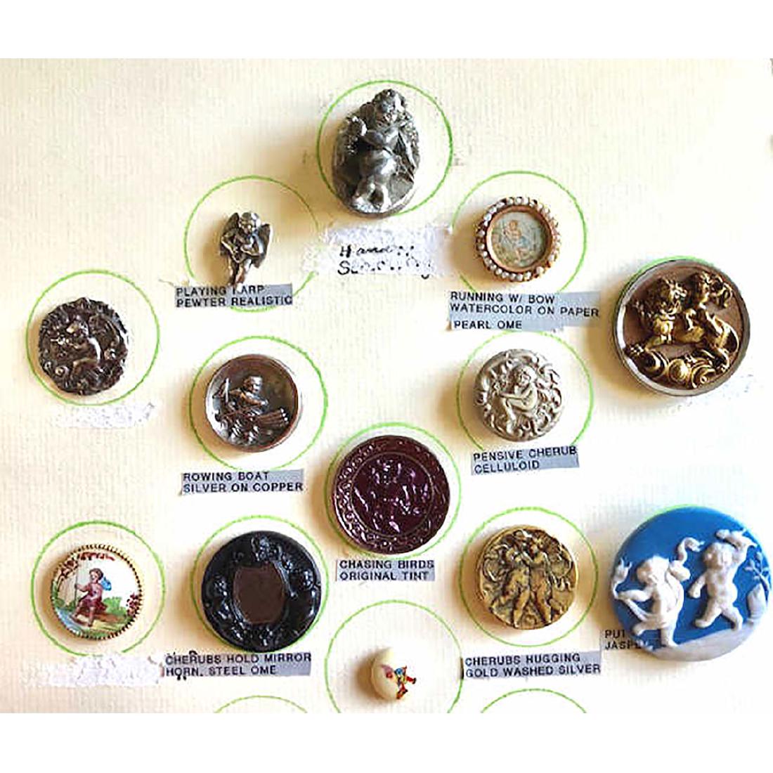 13 S/M/L CHERUB/CUPID BUTTONS ASST'D MATERIALS (1 of 4)