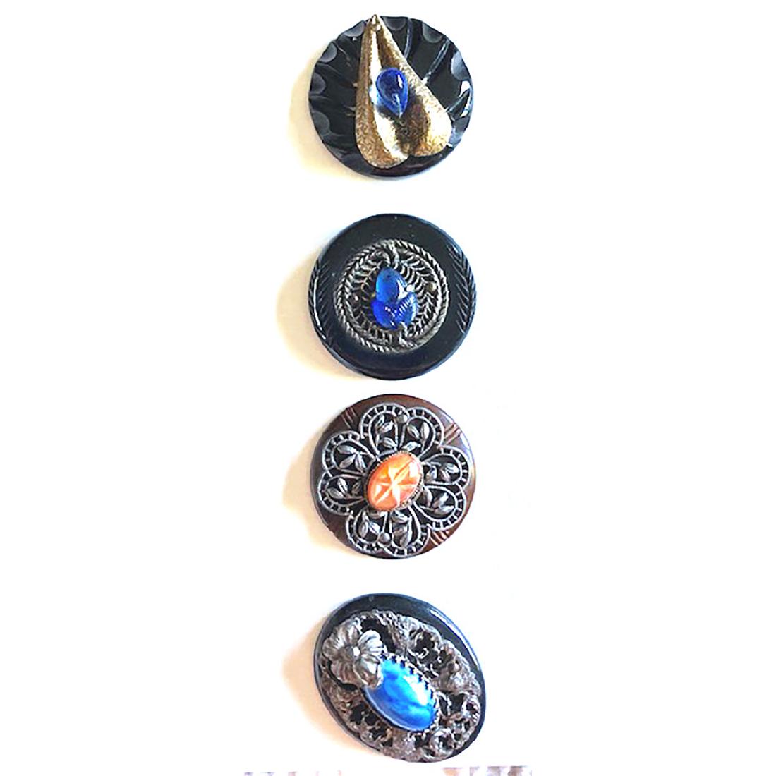 4 LARGE BAKELITE COAT BUTTONS (1 of 5)
