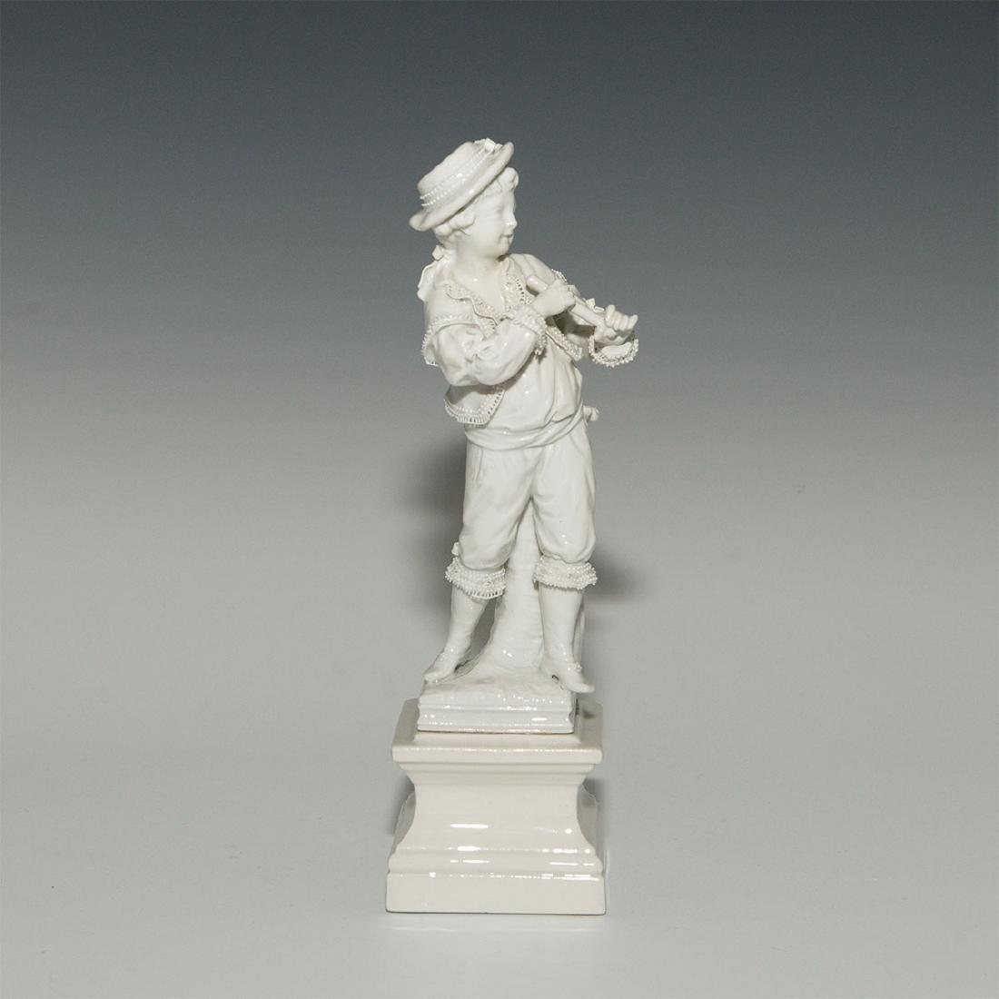 KPM GERMAN PORCELAIN FIGURINE BOY MUSICIAN