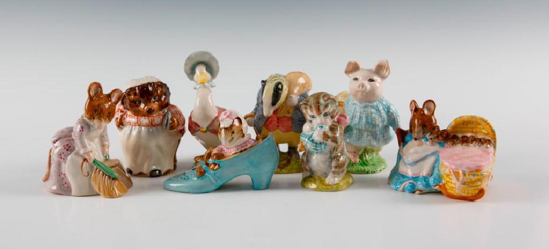 BESWICK BEATRIX POTTER GROUP OF 8 FIGURES (1 of 6)