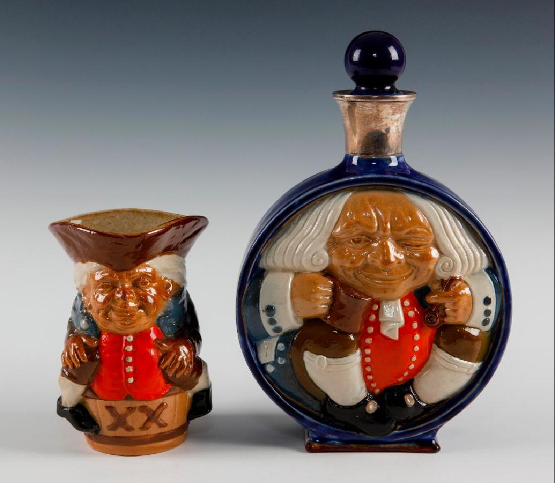 DOULTON LAMBETH TWO HARRY SIMEON SALTGLAZE STONEWARE (1 of 9)