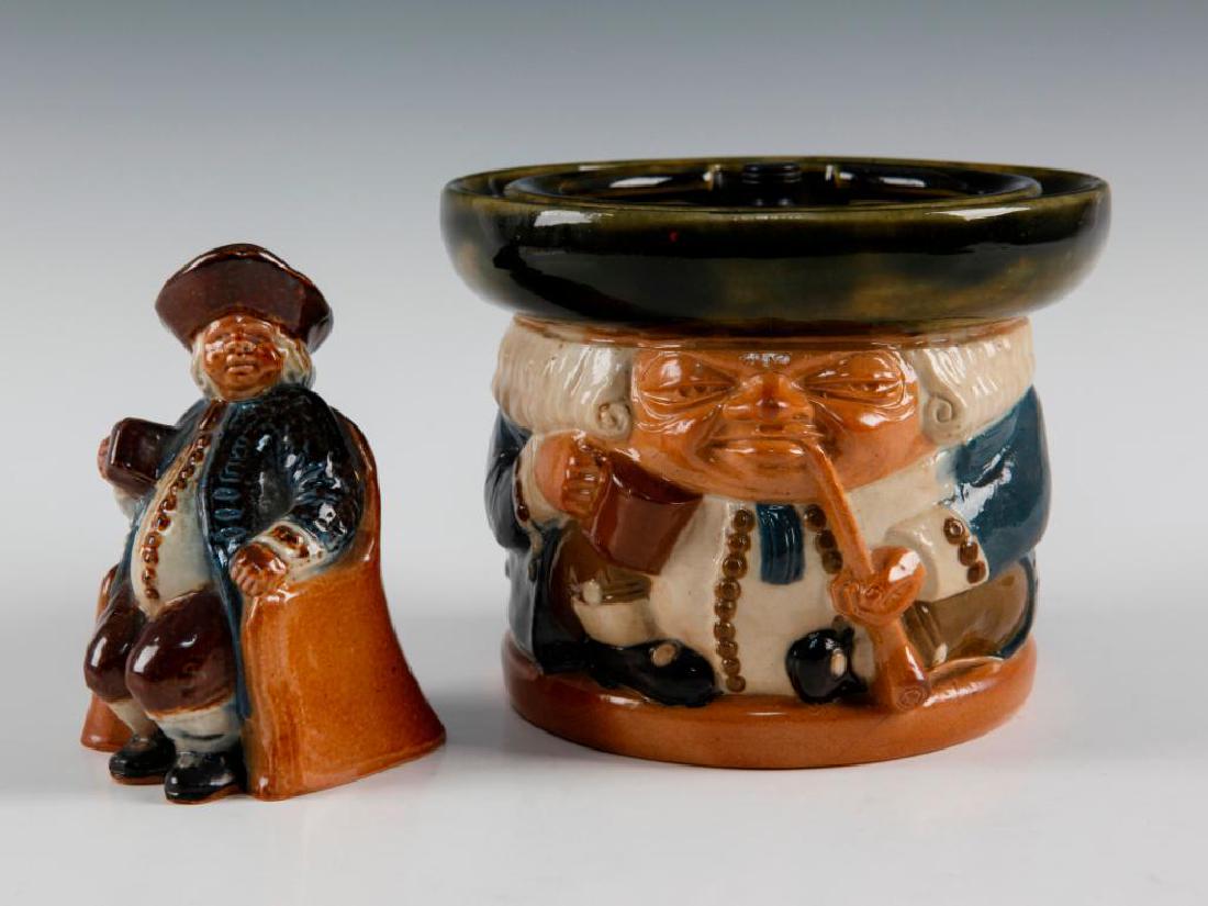 DOULTON LAMBETH SIMEON TOBACCO JAR & ARMCHAIR TOBY (1 of 5)