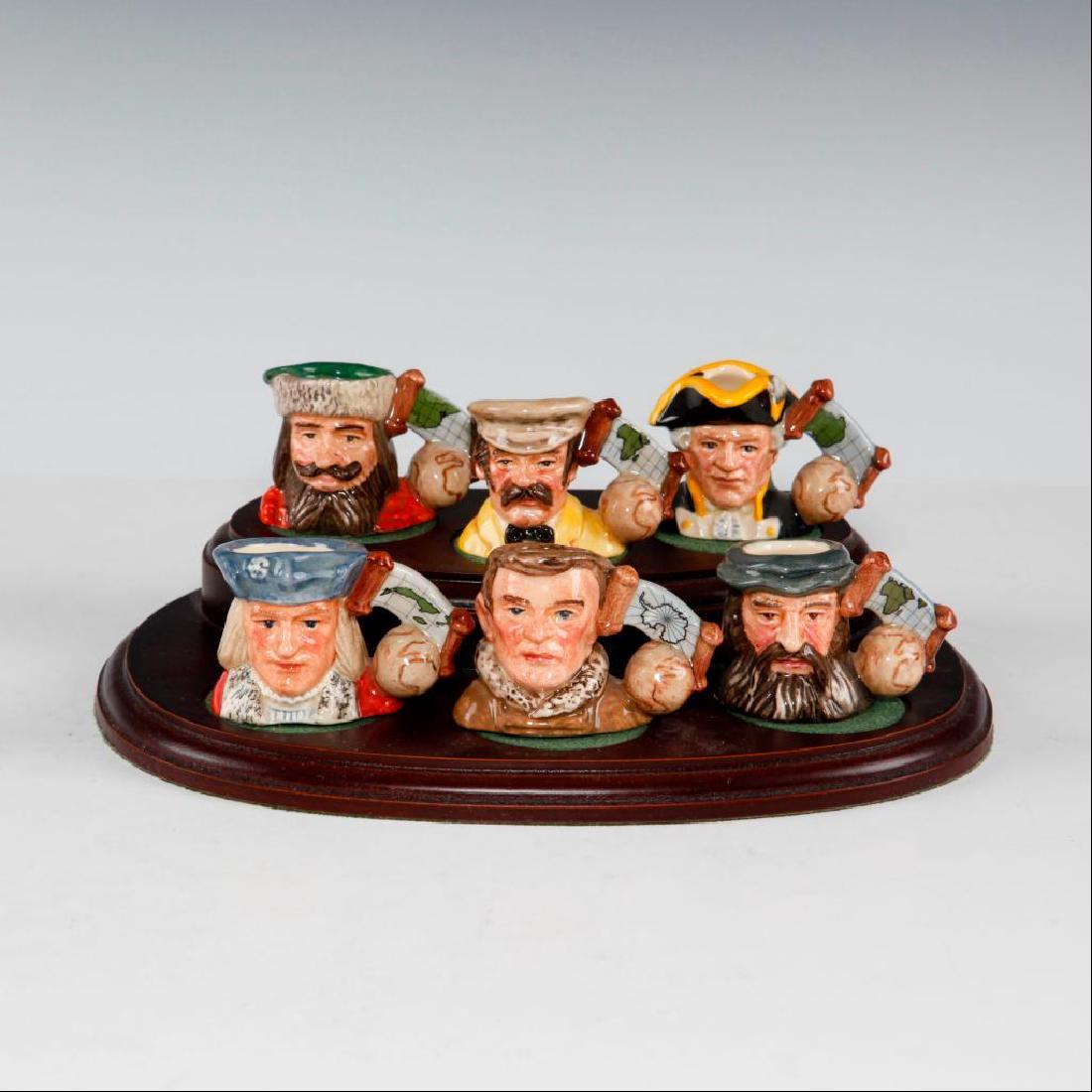 ROYAL DOULTON EXPLORERS TINY JUGS COLLECTION WITH STAND (1 of 7)