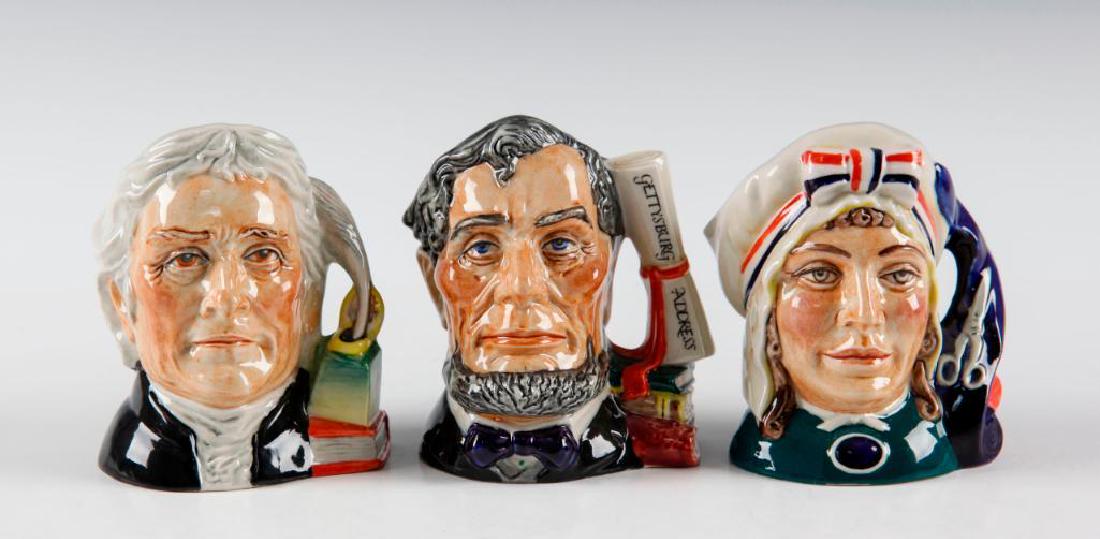 SET OF 2 PRESIDENTS AND BETSY ROSS SMALL CHARACTER JUGS (1 of 3)