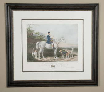 VICTORIAN HUNTING SCENE, MR WILLIAM LONG ON BERTHA