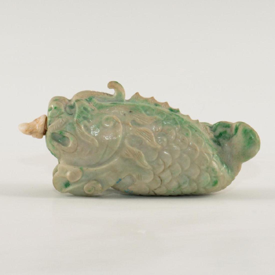 CHINESE CARVED SOAPSTONE SNUFF BOTTLE DRAGON (1 of 4)