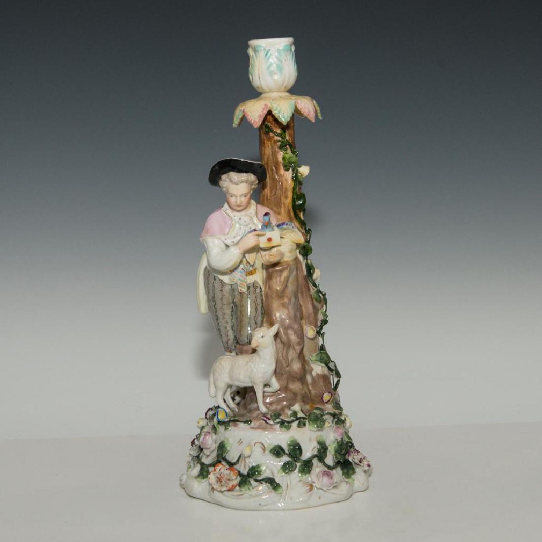 SITZENDORF GERMAN PORCELAIN CANDLESTICK GROUP FIGURINE (1 of 6)