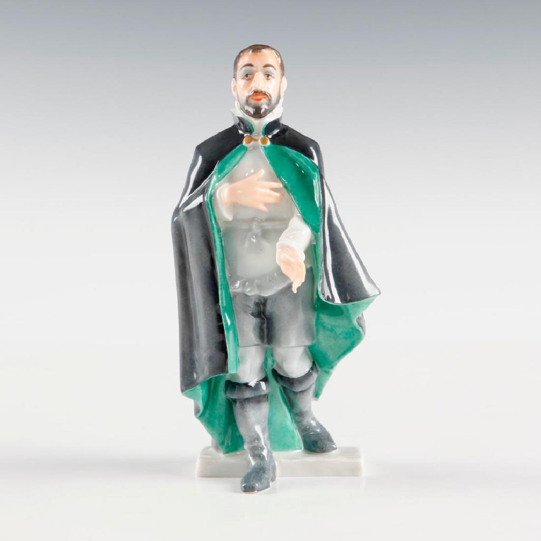 HUTSCHENREUTHER GERMAN PORCELAIN FIGURINE OF AN ACTOR (1 of 3)