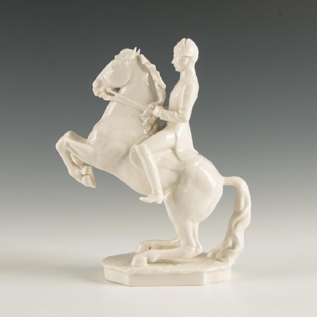 HUTSCHENREUTHER GERMAN PORCELAIN FIGURINE HORSE RIDER (1 of 4)
