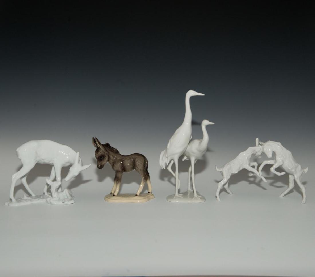 GROUP OF 4 VINTAGE GERMAN FIGURINES ANIMALS (1 of 6)