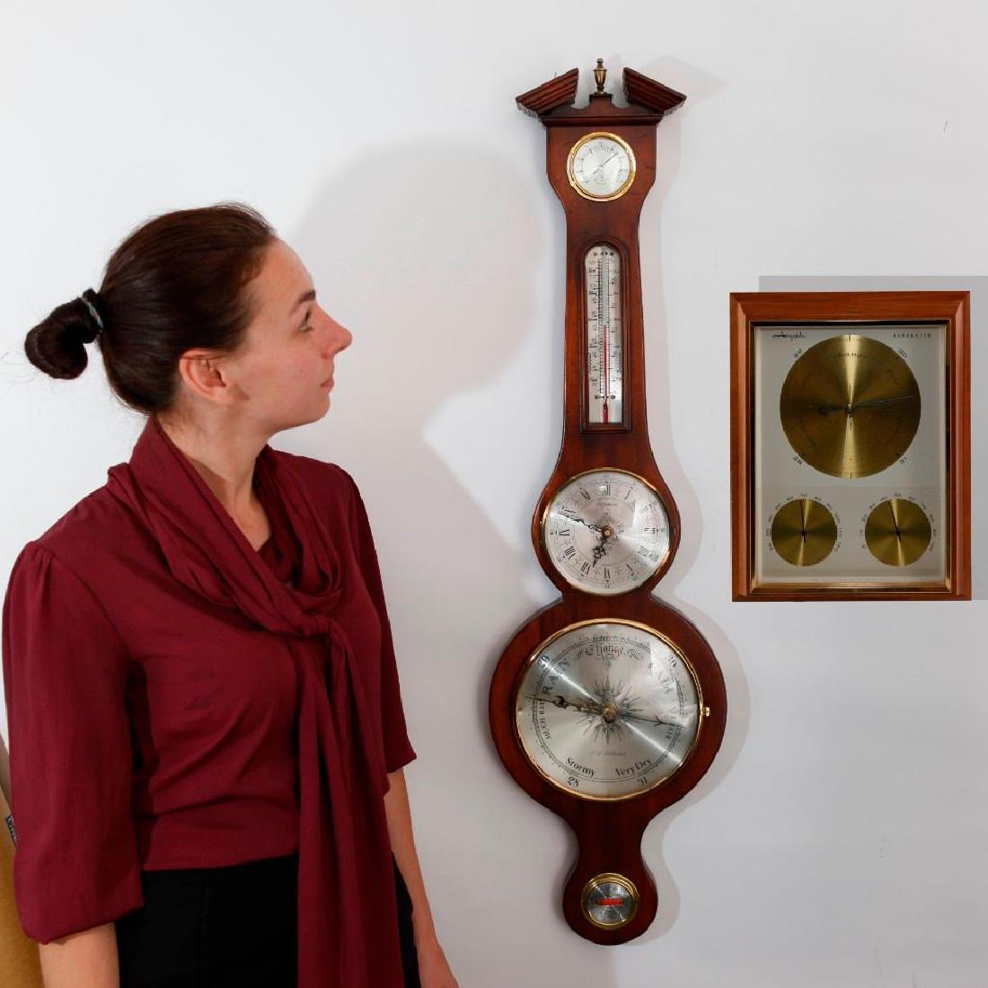 SET 2 OF WOODEN WALL MOUNTED WEATHER GAUGE INSTRUMENTS (1 of 8)