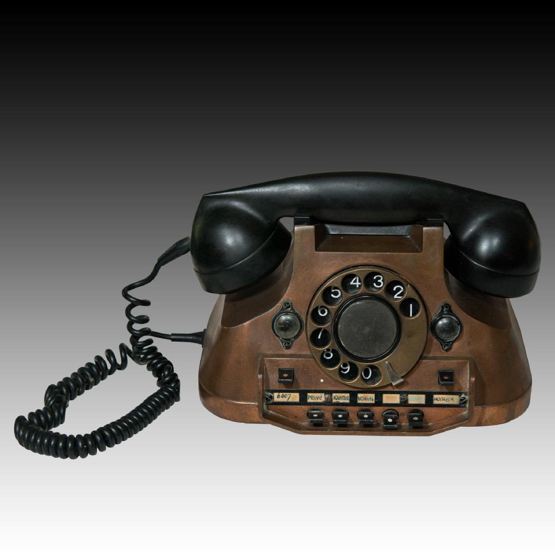 ART DECO PTT ATEA ROTARY DESK EXCHANGE TELEPHONE (1 of 6)