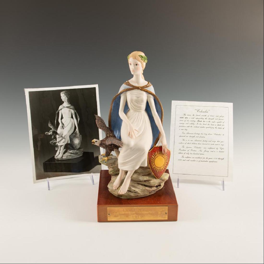 CYBIS LARGE PORCELAIN FIGURINE COLUMBIA SCULPTURE (1 of 7)