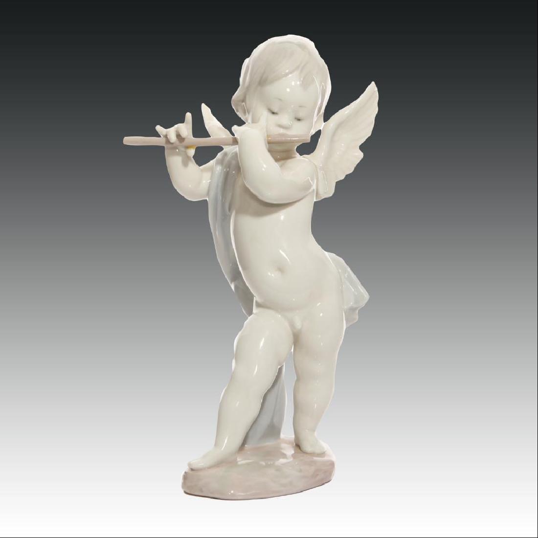 LLADRO ANGEL WITH FLUTE PORCELAIN FIGURINE (1 of 3)