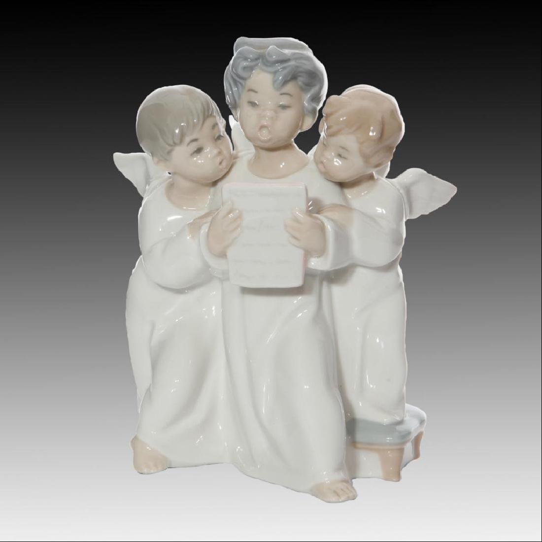LLADRO PORCELAIN GROUP FIGURINE THREE CHERUBS (1 of 1)
