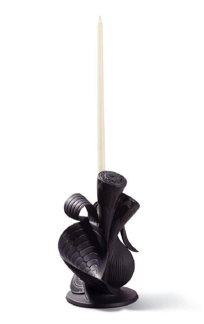 LLADRO NATUROFANTASTIC BLACK CANDLESTICK 7956 (1 of 1)
