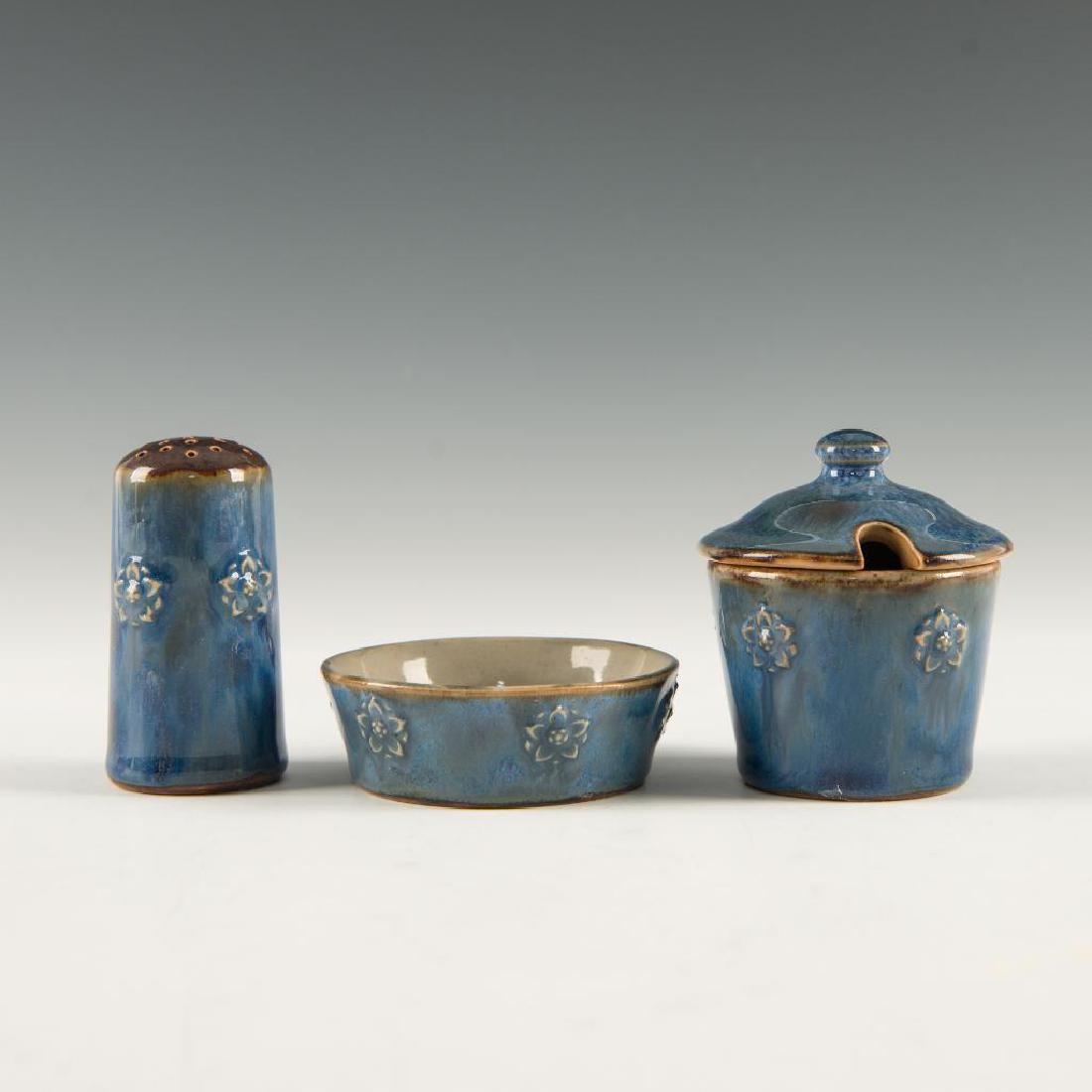 SET OF 3 DOULTON LAMBETH 19thC  CONDIMENT CRUET (1 of 3)