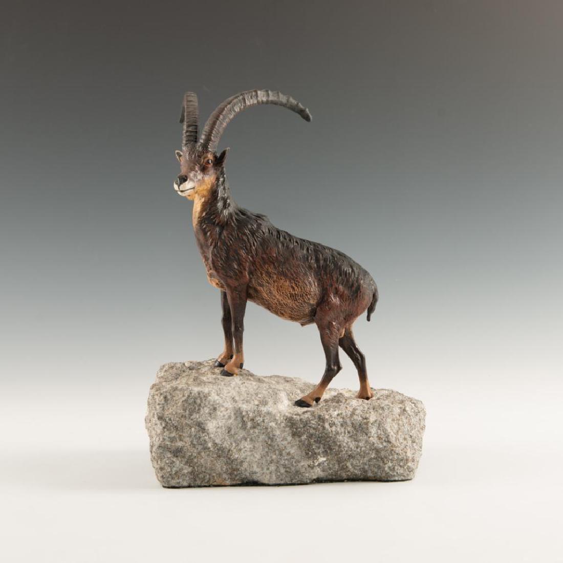 FRANZ BERGMAN COLD-PAINTED BRONZE IBEX (1 of 4)