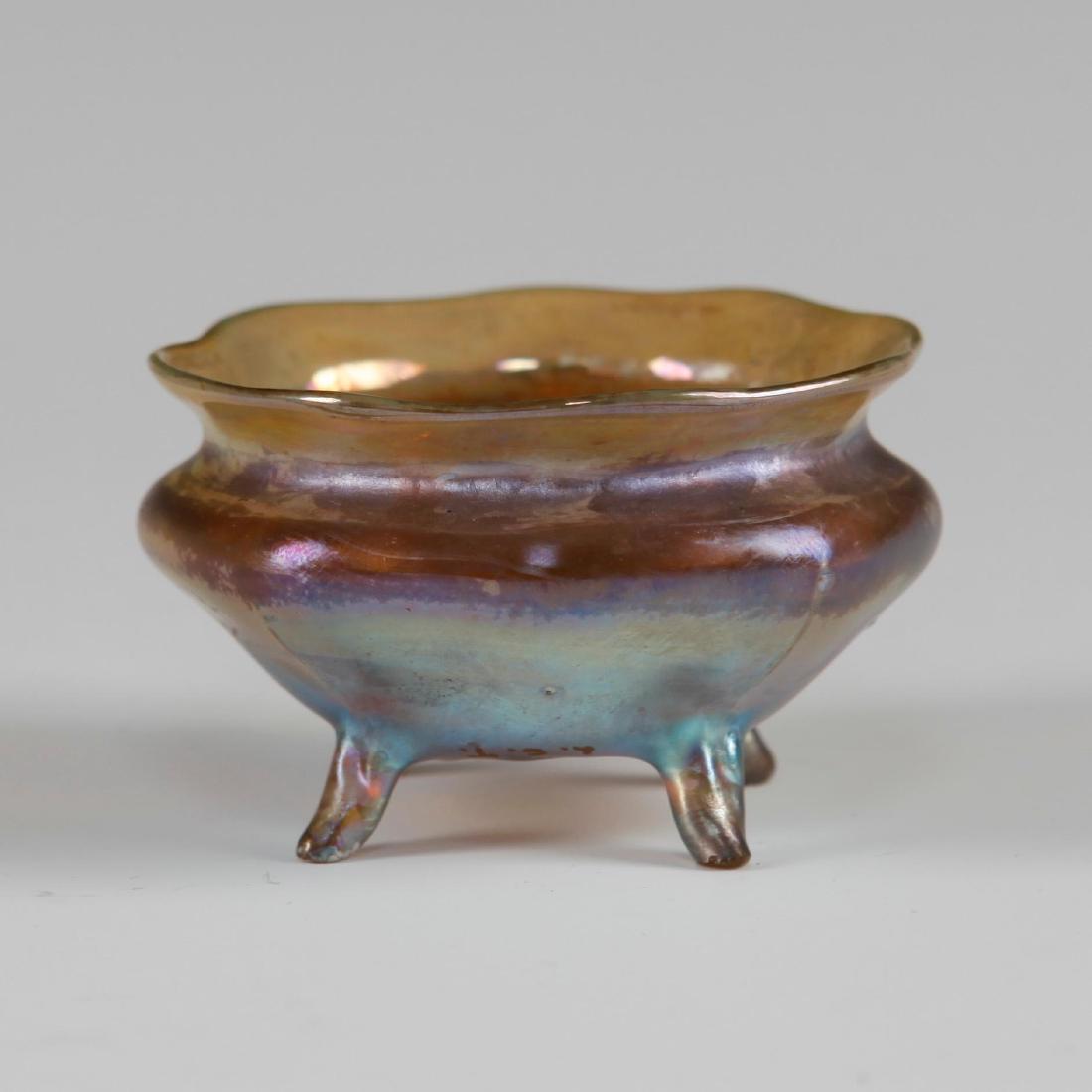 LCT TIFFANY FAVRILE GLASS SALT DIP DISH (1 of 4)