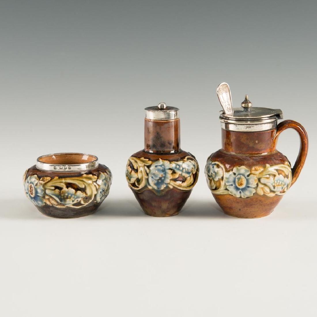 SET OF 3 DOULTON LAMBETH CONDIMENT CRUET (1 of 7)