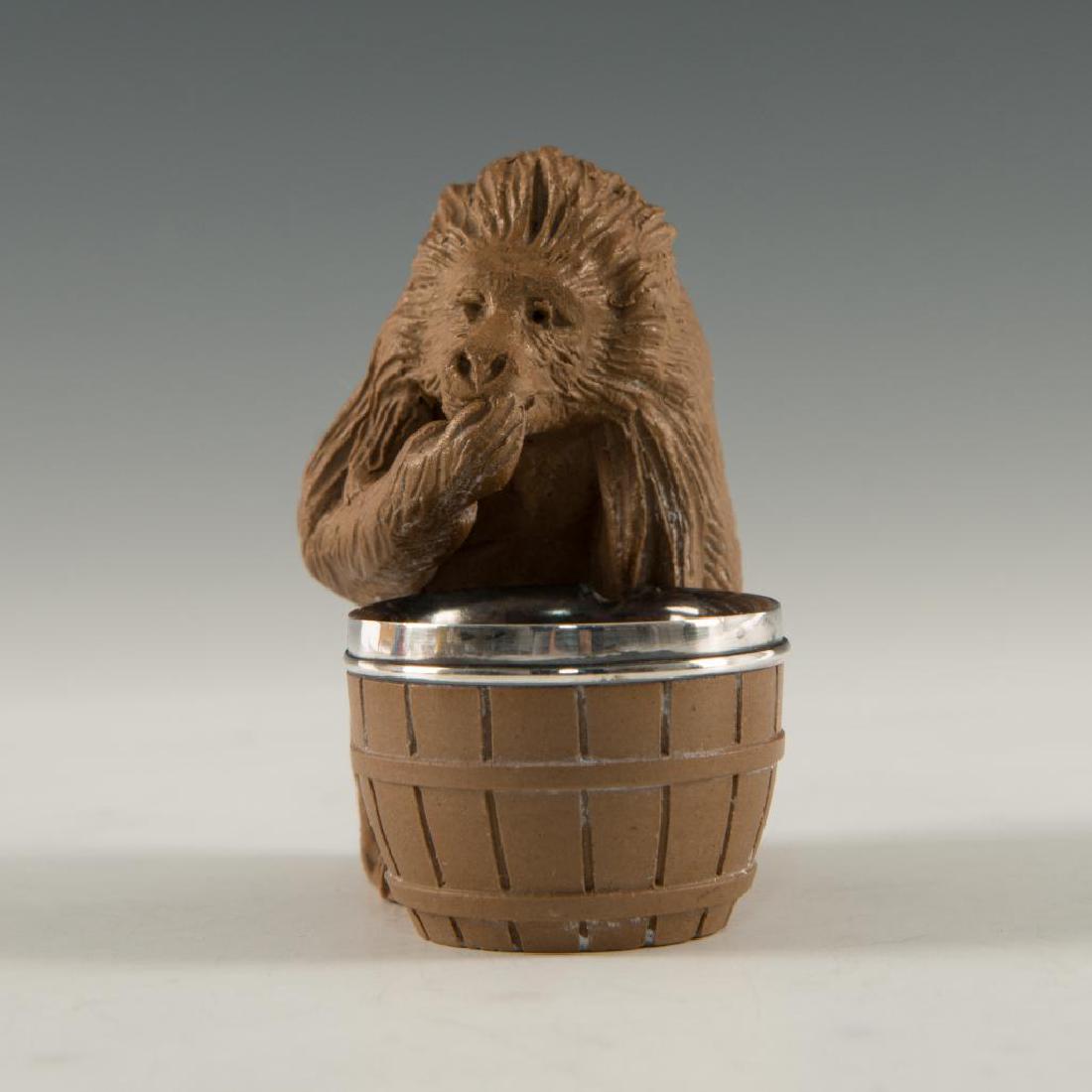 ANTIQUE DOULTON LAMBETH SILICON OPEN SALT CELLAR (1 of 5)