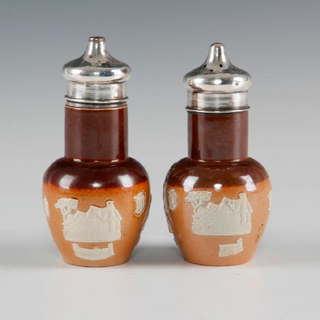 2 ROYAL DOULTON GLAZED HUNTING WARE SHAKESPEARE SHAKERS (1 of 4)