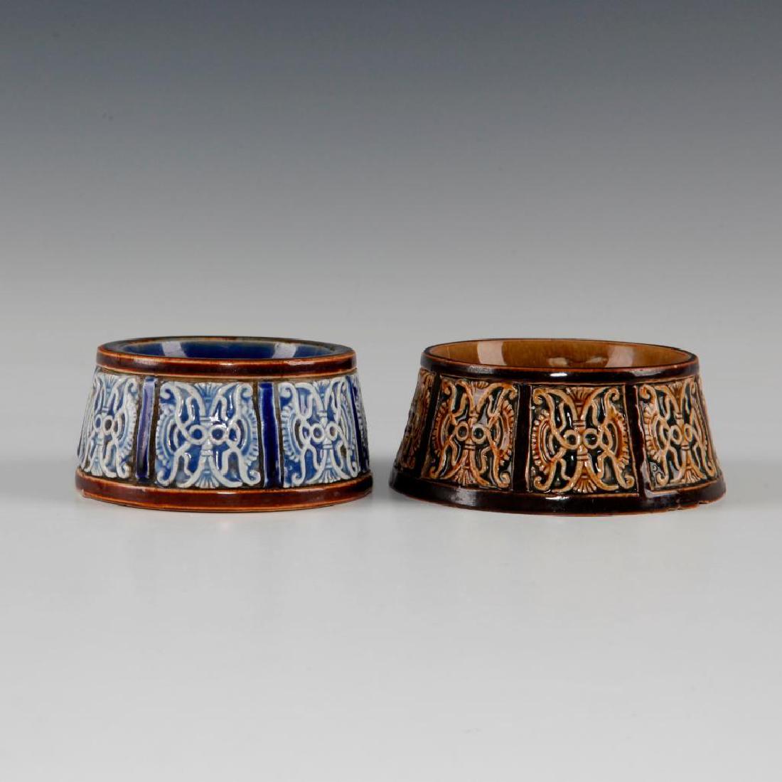 GROUP OF 2 DOULTON LAMBETH STYLIZED OPEN SALTS (1 of 6)