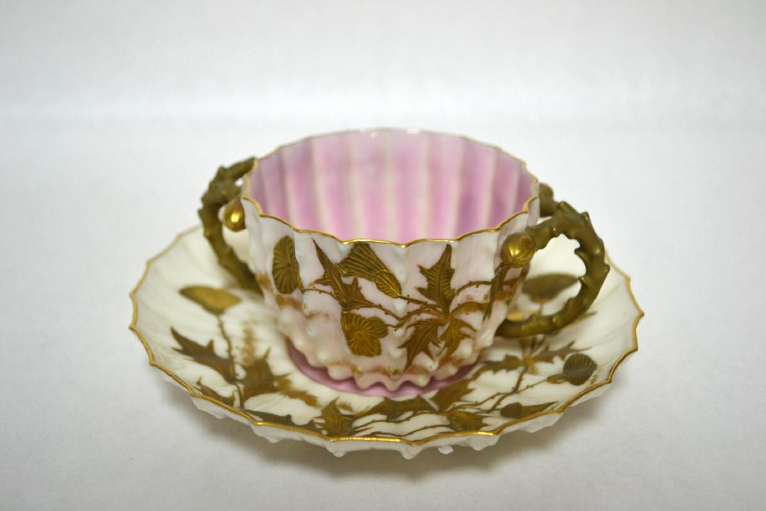 AMERICAN BELLEEK CUP & SAUCER PORCELAIN (1 of 5)
