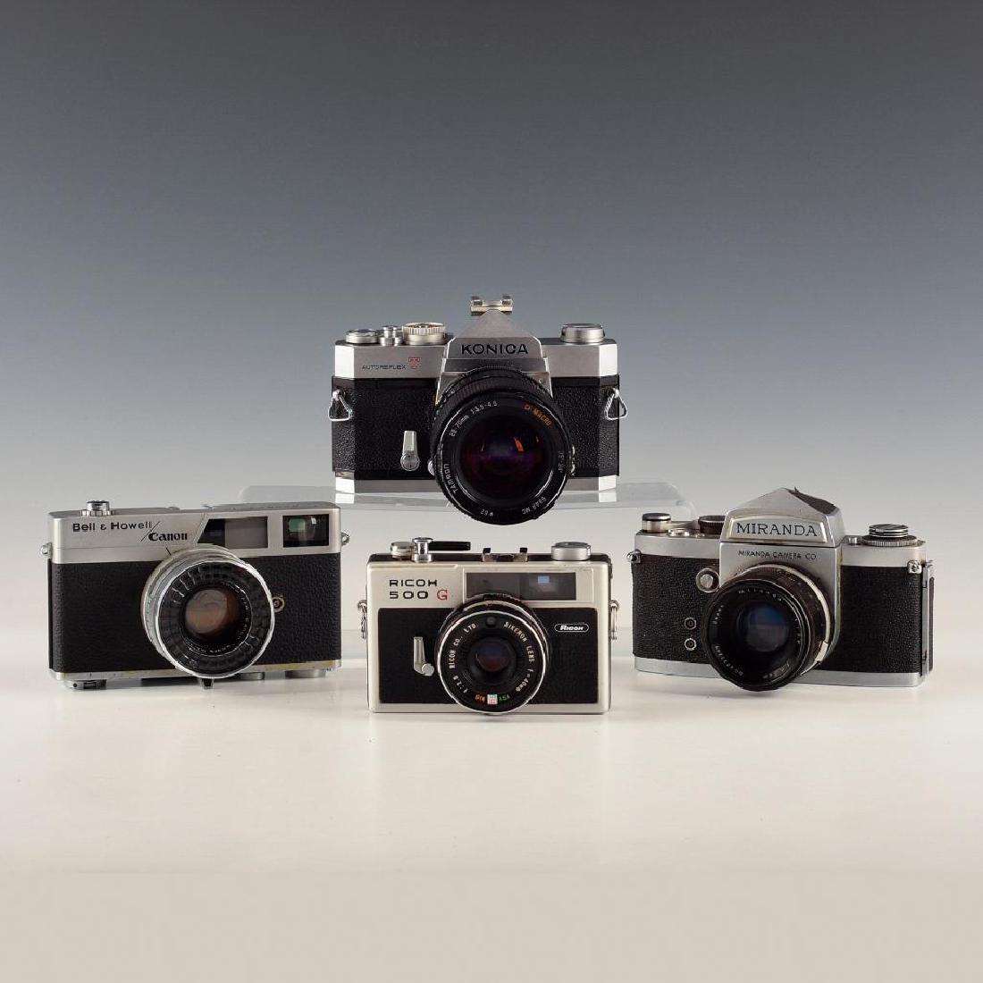 LOT OF FOUR VINTAGE JAPANESE CAMERAS