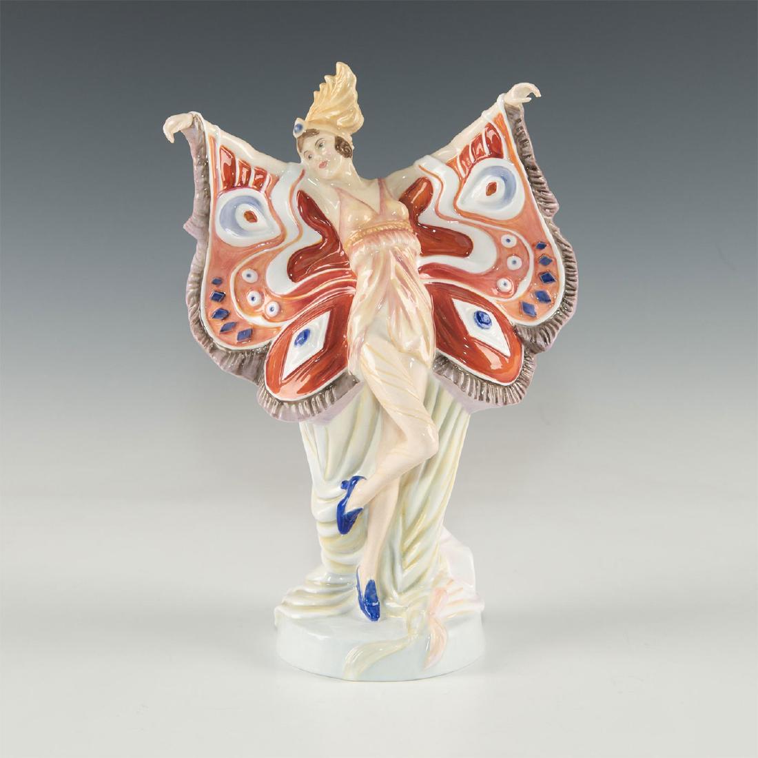 ROYAL DOULTON ART DECO FIGURINE, THE PEACOCK HN4846 (1 of 4)