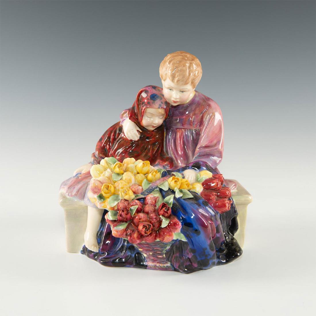 ROYAL DOULTON FIGURINE,  FLOWER SELLER'S CHILDREN (1 of 5)