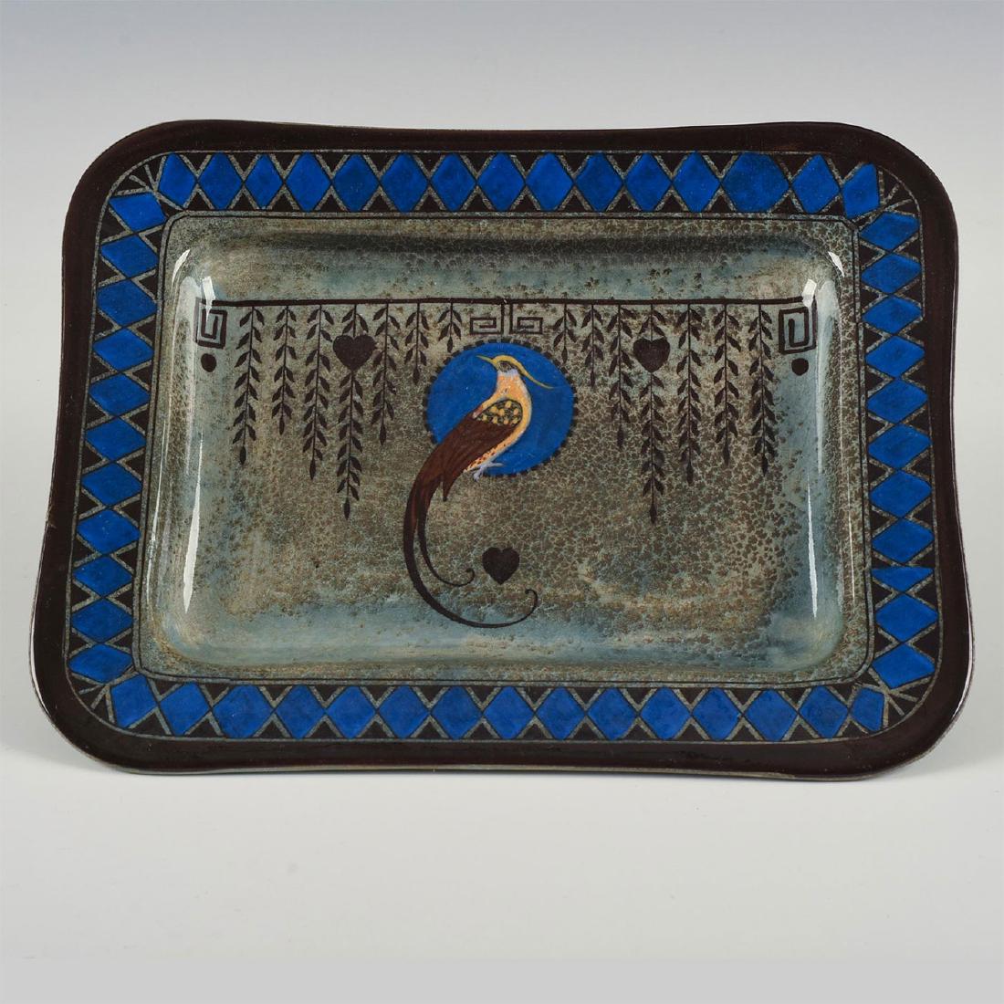 ROYAL DOULTON TITANIAN BIRD OF PARADISE TRAY D4222 (1 of 6)