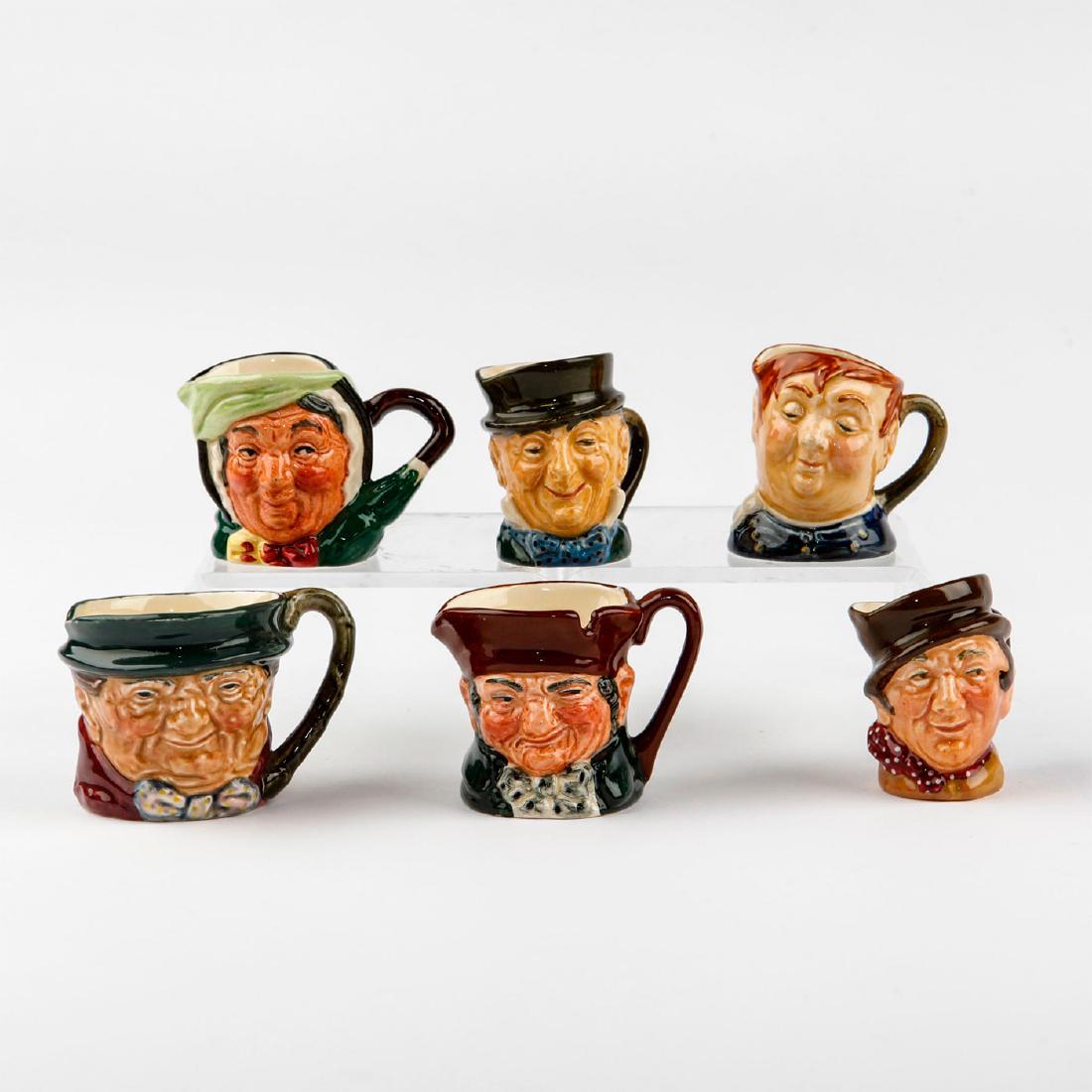 GROUP OF 6 DICKENS MINIATURE CHARACTER JUGS (1 of 5)