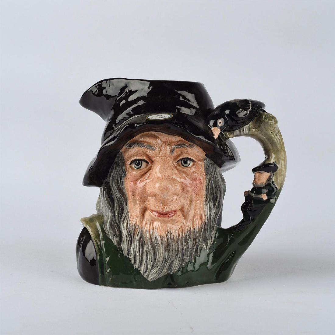 ROYAL DOULTON LARGE CHARACTER JUG, RIP VAN WINKLE D6785 (1 of 5)