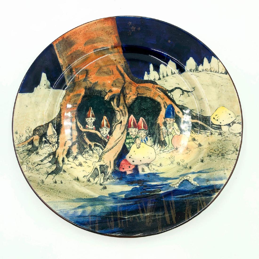 ROYAL DOULTON SERIESWARE LARGE PLATE, GNOMES IN THE (1 of 3)