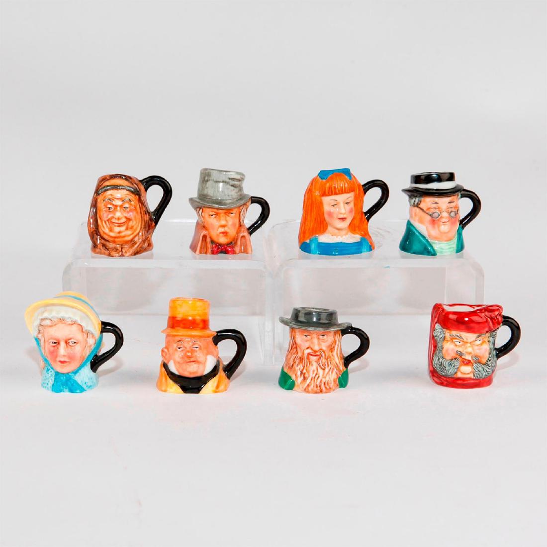 GROUP OF EIGHT FRANKLIN MINT TINY CHARACTER JUGS (1 of 4)