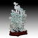 PAIR OF CHINESE CARVED JADE PHEASANT BIRDS, WOODEN - 3