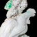 PAIR OF CHINESE CARVED JADE CROWING ROOSTERS, WOODEN - 12