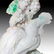 PAIR OF CHINESE CARVED JADE CROWING ROOSTERS, WOODEN - 5