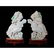PAIR OF CHINESE CARVED JADE CROWING ROOSTERS, WOODEN - 8