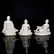 CHINESE GLAZED PORCELAIN SET OF 9 BLANC DE CHINE - 9