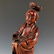 HAND CARVED WOODEN FIGURE OF GUAN YIN - 10