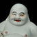 CHINESE SEATED SMILING PORCELAIN BUDDHA - 2