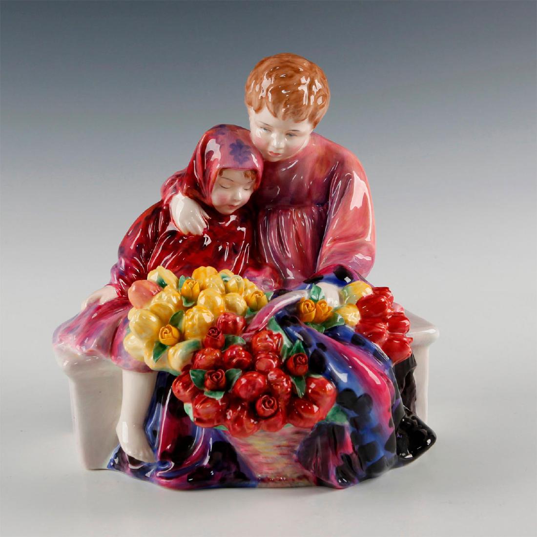 ROYAL DOULTON FIGURINE, FLOWER SELLER'S CHILDREN HN1342 (1 of 3)