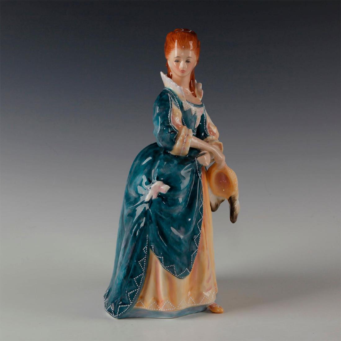 ROYAL DOULTON FIGURINE, HON. FRANCES DUNCOMBE HN3009: Based on the Thomas Gainsborough painting. Doulton backstamp. Artist: Peter Gee Issued: 1991 Dimensions: 9.75"H Edition Number: 1848 Edition Size: 5000 Manufacturer: Royal Doulton Country of Origin: E