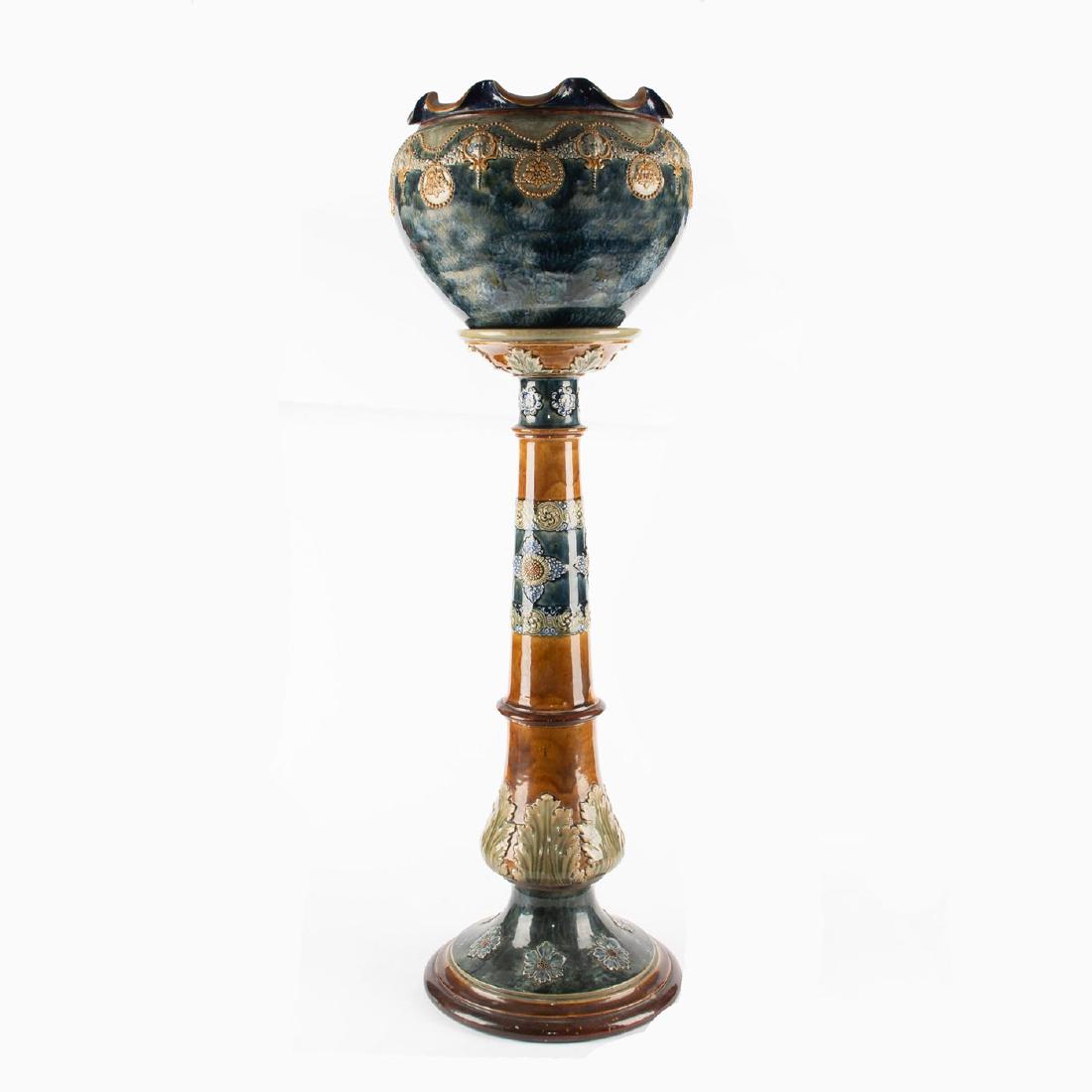 ROYAL DOULTON CERAMIC PEDESTAL JARDINIERE (1 of 6)