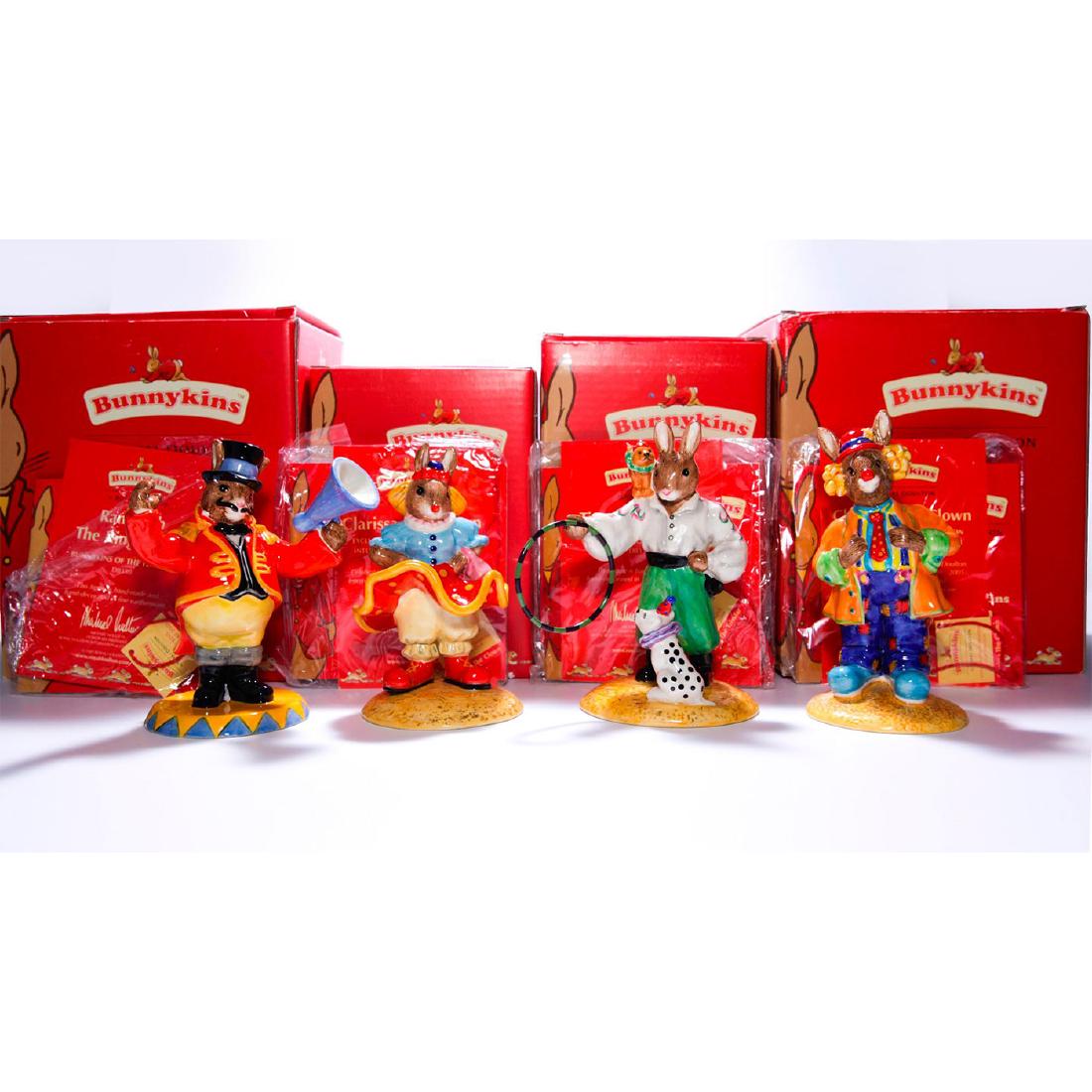 ROYAL DOULTON 4 BUNNYKINS CIRCUS FIGURINES (1 of 3)